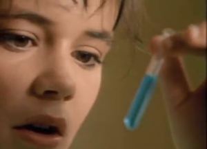 She blinded me with science. 