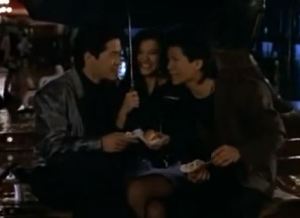 Best thing about joining a gang? Hot dogs in the rain.