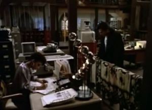 This dramatic scene is overtaken by an alien lamp.